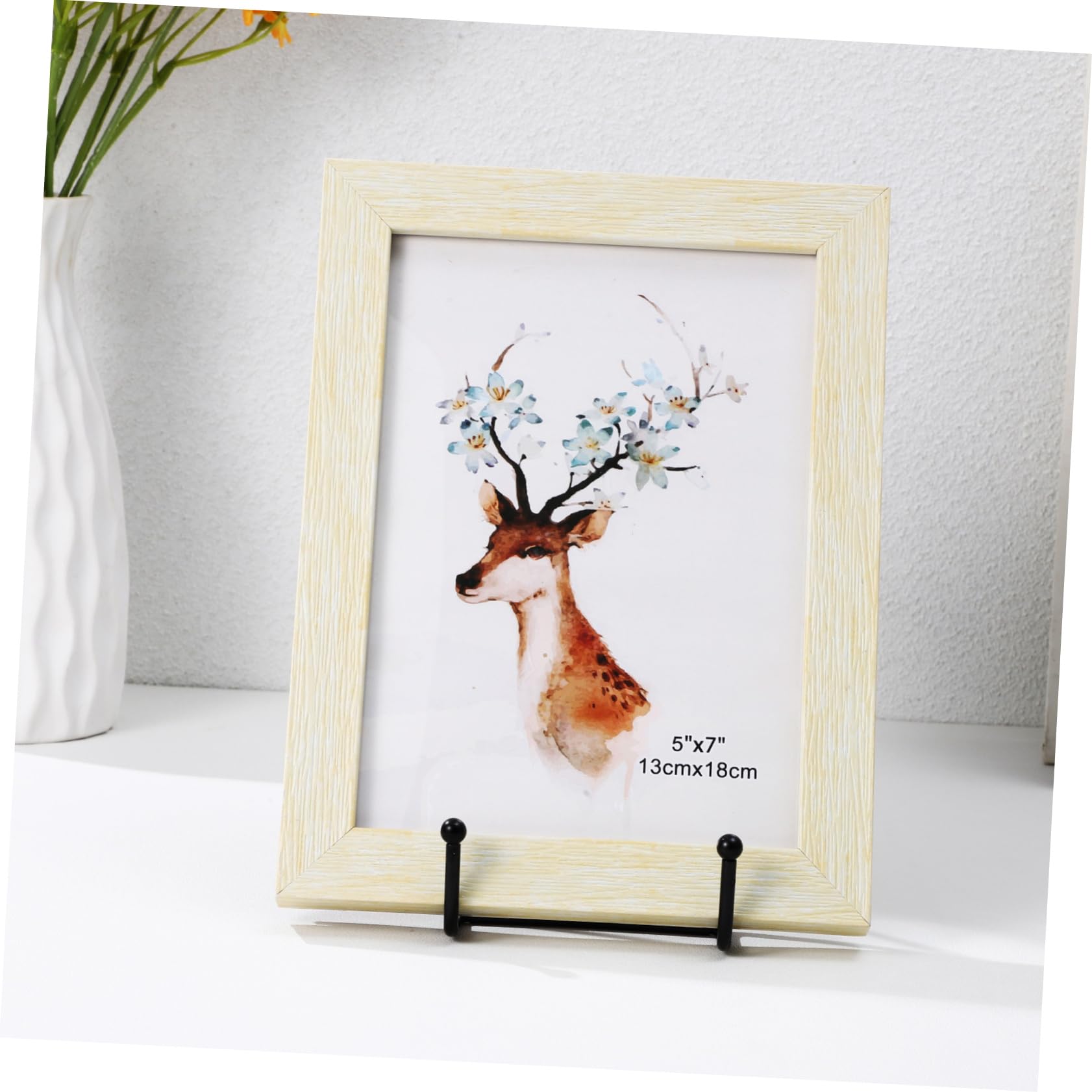 GRIRIW Strong and Stylish 5 Pack Iron Art Plate Display Stands Metal Book Holder Unique N-shape Design