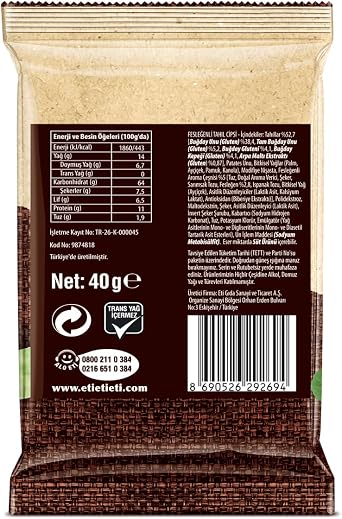 Eti Burçak Fesleğenli Tahıl Cipsi 40 g x 14 Adet