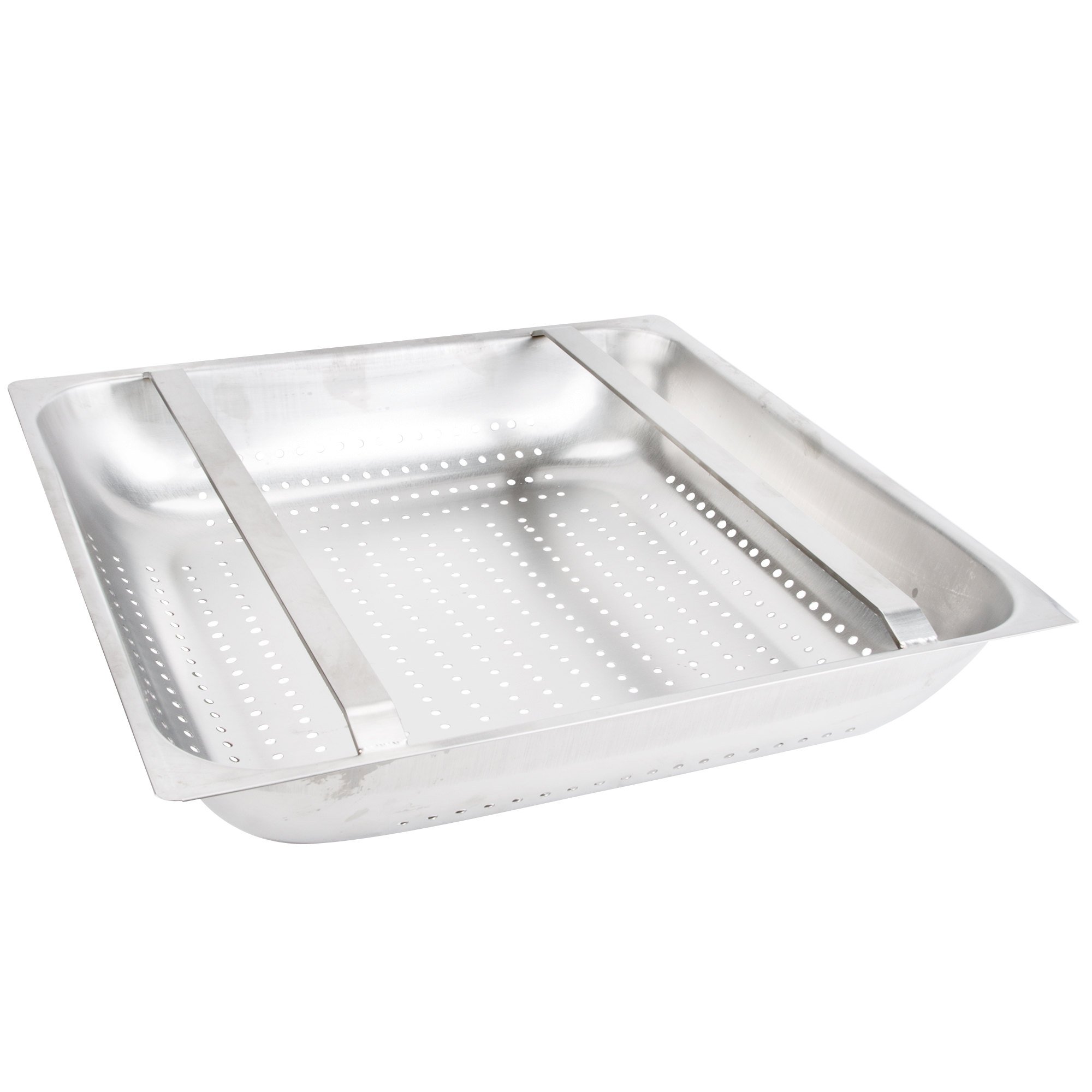 Stainless Steel 20" x 20" Pre-Rinse Basket - 4" Deep by Drain-Net – Silver