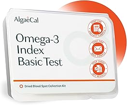 ALGAECAL Omega 3 Finger Test Kit – Easy Home Test Kit with Pre-Paid Return Envelope, Quick & Hassle-Free Certified Lab-Verified Results for Accurate Omega-3 Levels, Made in USA