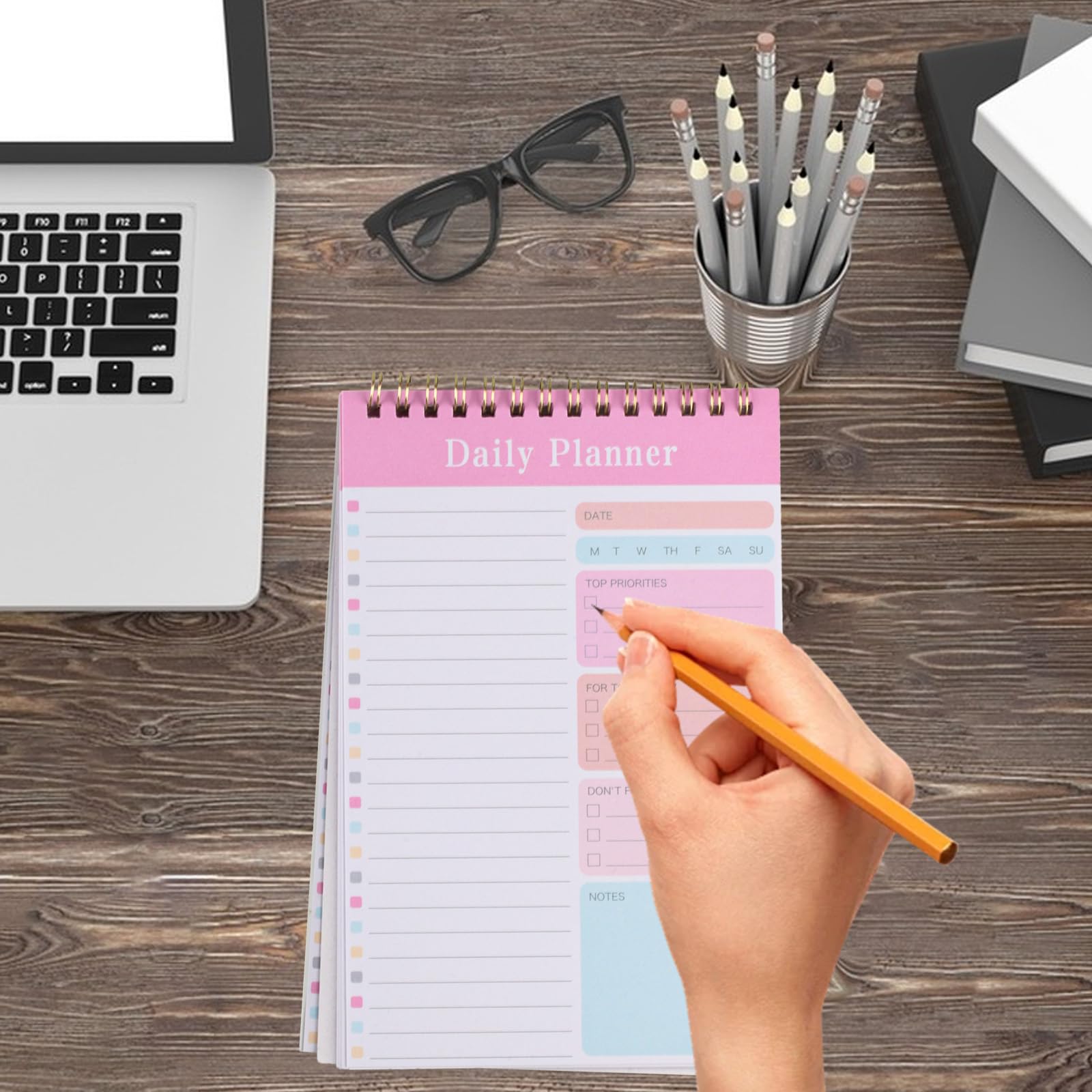 To Do List Notebook, 3 Pads To Do List Notepad, Daily Planner Notebook, Undated To Do List Organiser Notebook - Image 4