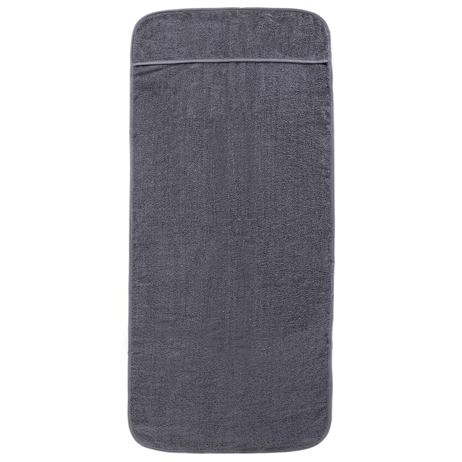 Telo Mare microfibra – leggero, fine e ad asciugatura rapida - Asciugamano Microfibra Grande - telo mare XXL - 100% riciclato,Asciugamani da Spiaggia 4pz Antracite 60x135 cm Tessuto 400 GSM