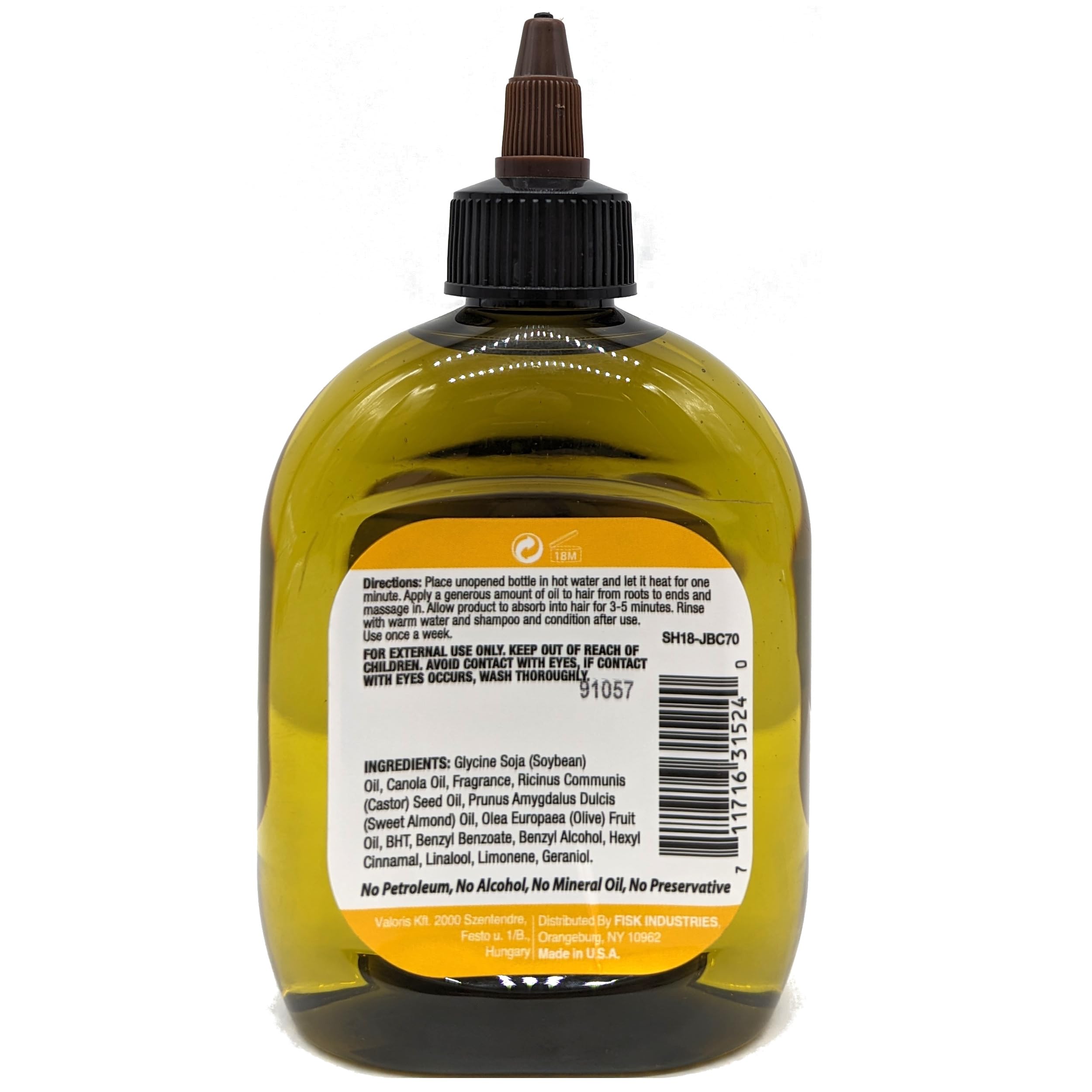 Amazon.com: Difeel Jamaican Black Castor Hot Oil Treatment 7.1 oz