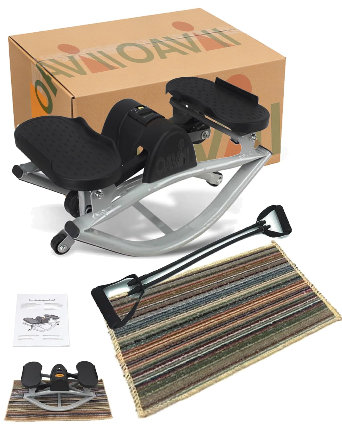 Photo 1 of Lateral Rocking Fitness Stepper for Knees and Joints, Home Workout Machine, Portable Compact Side-to-Side Steppers for Legs, Glutes, Absz, Low-Impact Lateral Steppers