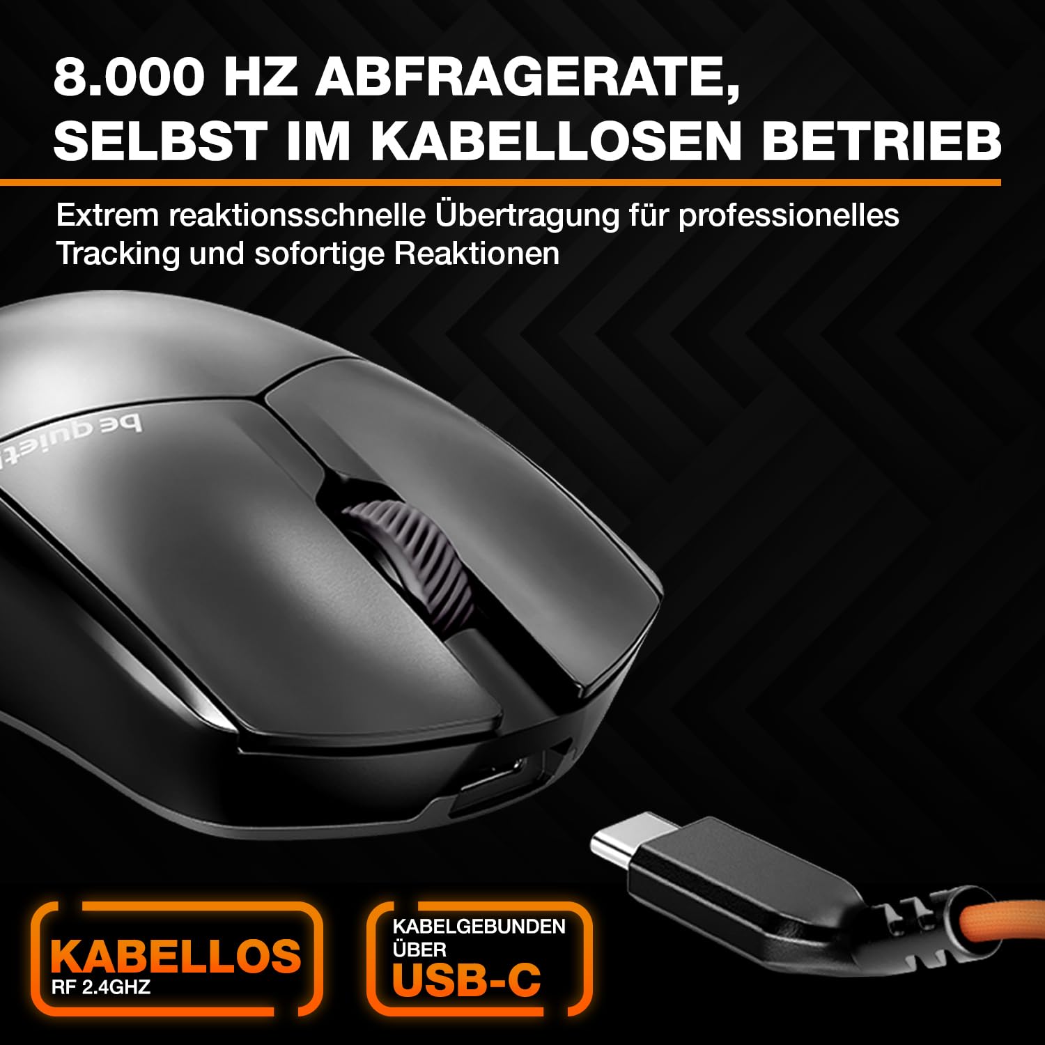 be quiet! Dark Perk Sym PC Gaming PC Maus – Bild 4