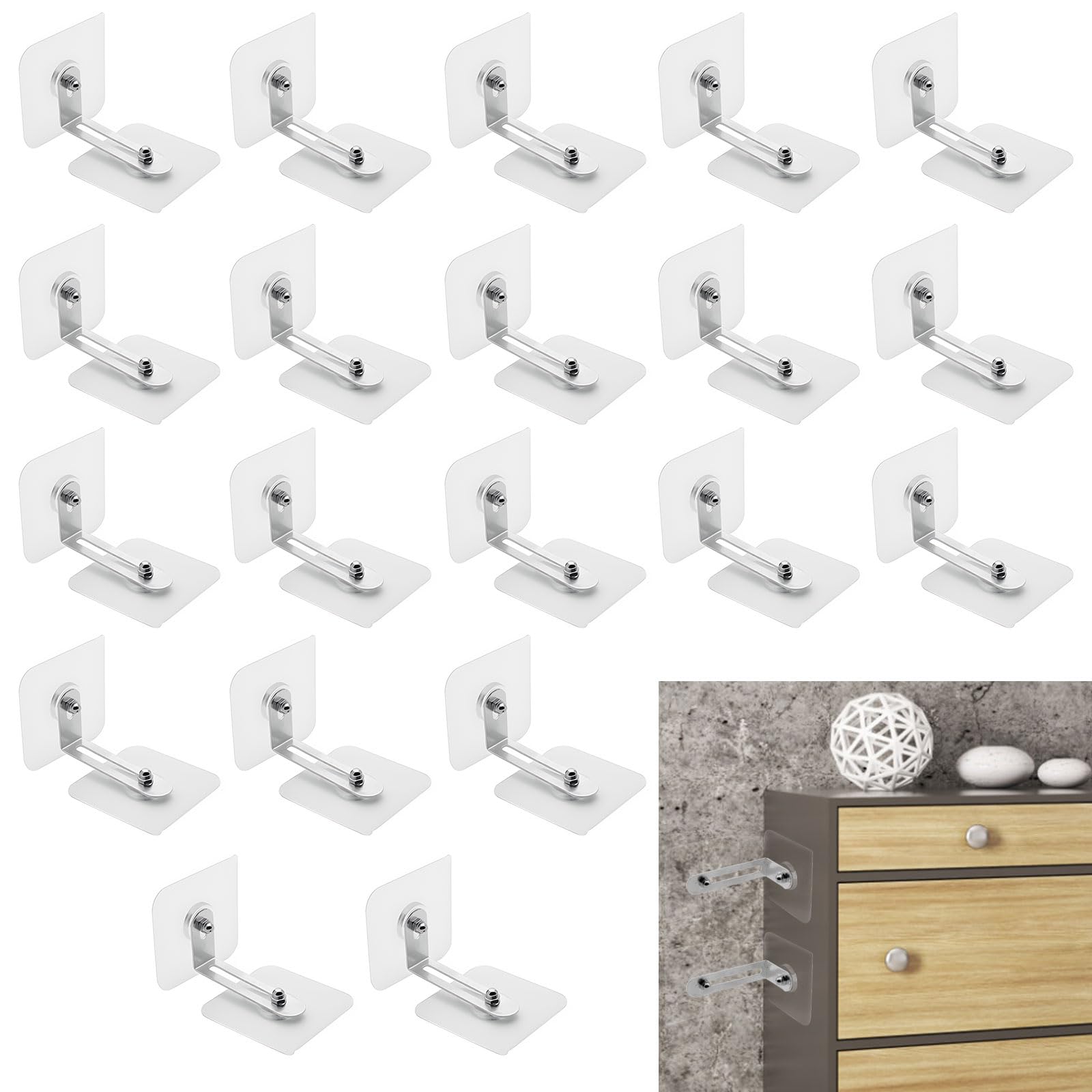 Elements kast muurbevestiging en afdekking wit - 2 stuks