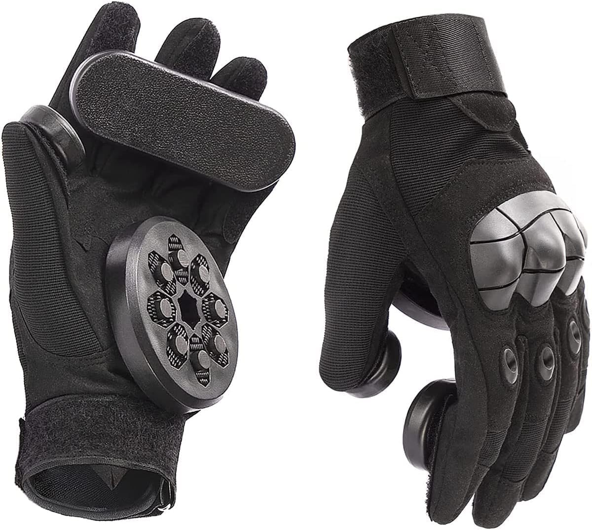 Guantes de Skateboard con Chispa, Deslizamiento Cuesta Abajo y Longboard Estándar - Frenos de Descenso para Hombres