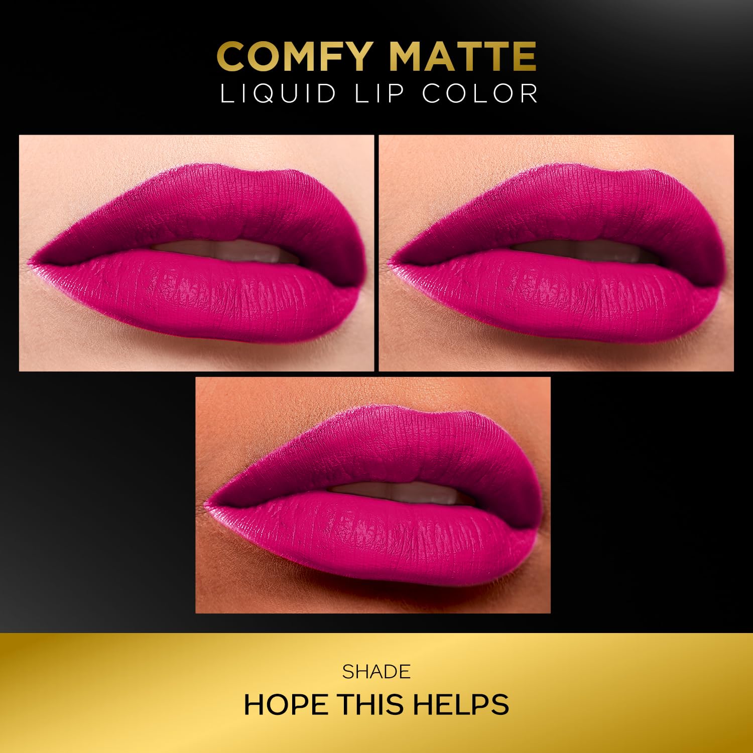 FACES CANADA - Lápiz labial líquido mate cómodo, Hope This helps 06, 3 ml, cómodo 10 horas de duración, color mate intenso, aceite de almendra y vitamina E, súper suave, sin sequedad, sin alcohol