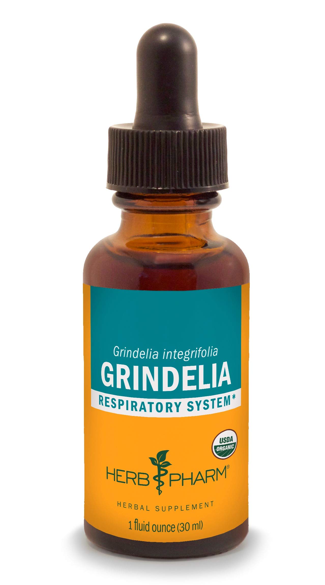 Herb Pharm Grindelia Liquid Extract for Respiratory System Support - 1 Ounce (DGRIND01)USDA Organic