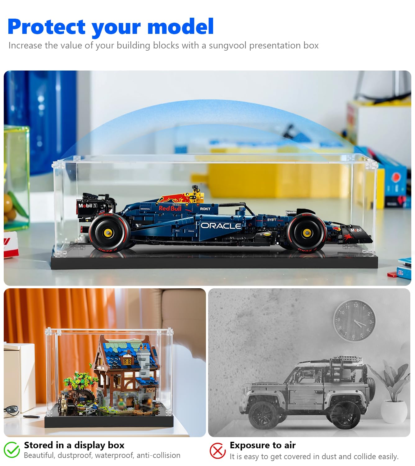 注意F1カー付きません！ビルディングブロックレースカー 専用ディスプレイスタンド 注意F1カー付きません！ビルディングブロックレースカー 専用