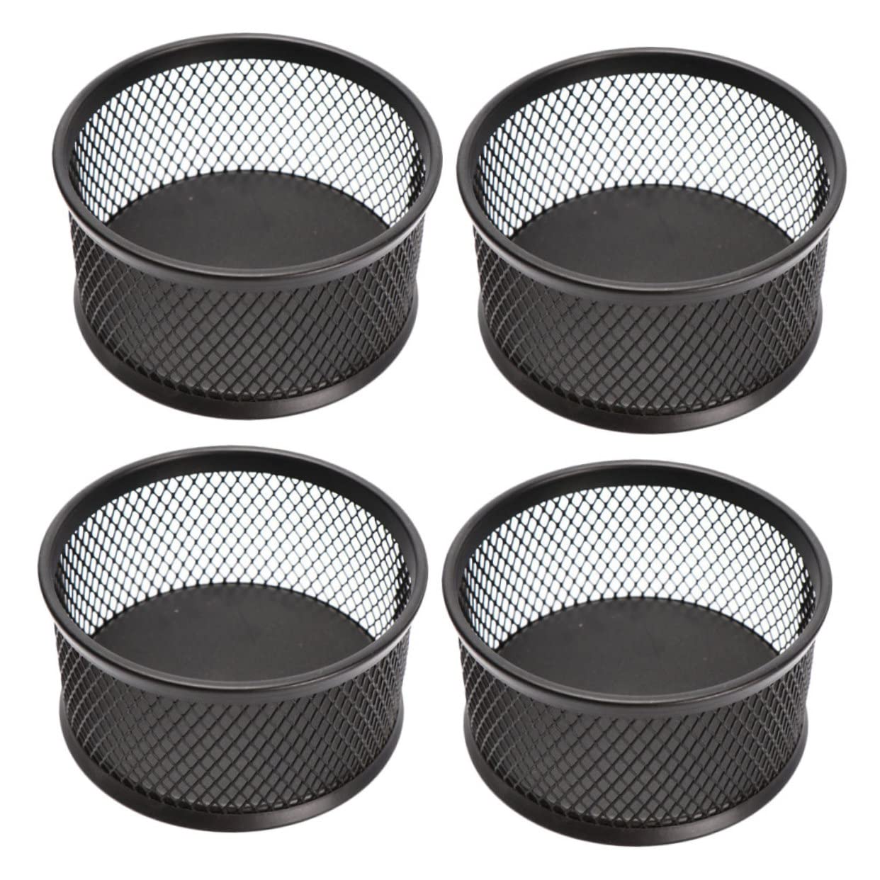 Angoily 4Pcs Mesh Paper Clip Dispenser Creative Desk Organizer for School Office Stylish Holder for Paper Clips Simple Design for Neat Desktop Storage