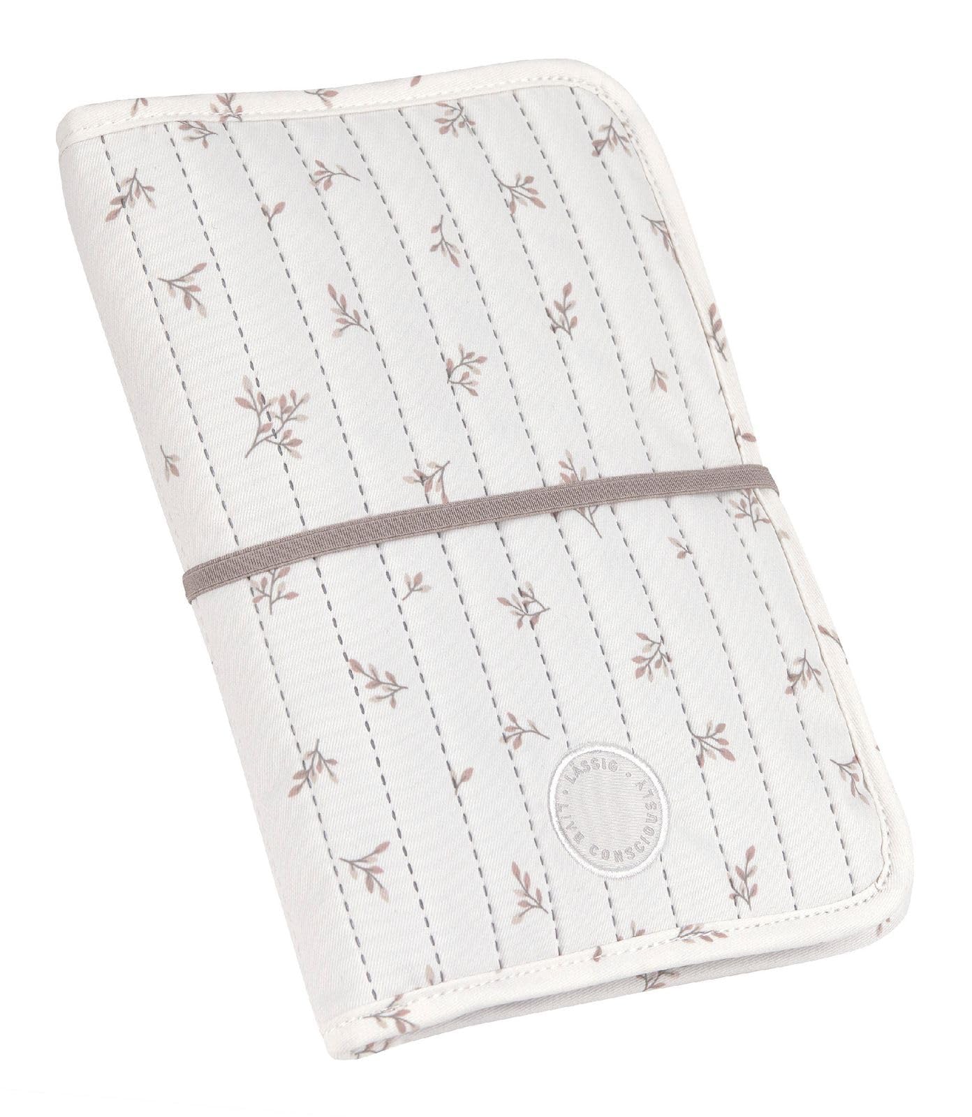 LÄSSIG Wickeltasche Changing Pouch Miracle of Nature Leaves creme