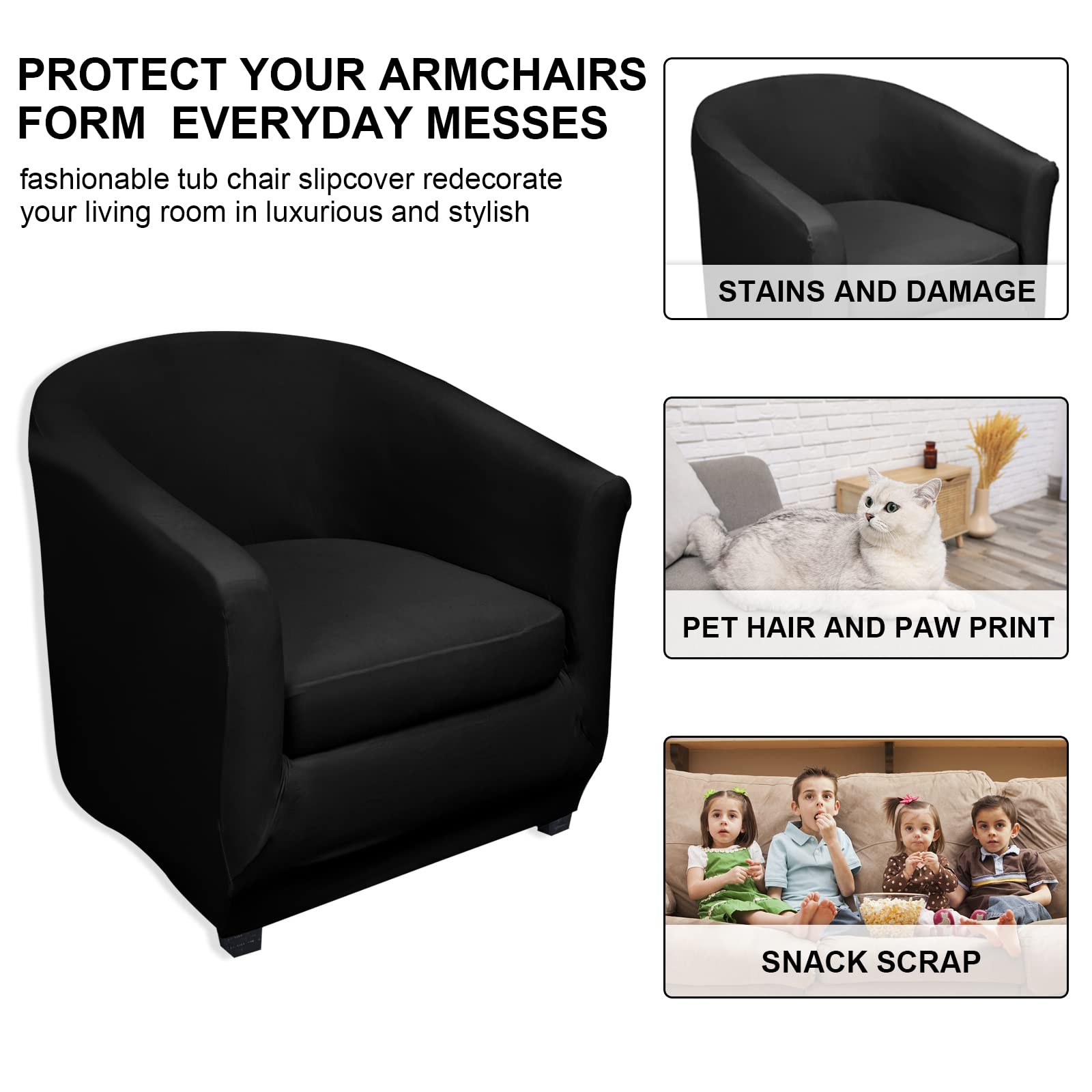 Lydevo Copripoltrona 1 Posto Elasticizzato,Copripoltrona Con Cuscino Separato,Fo