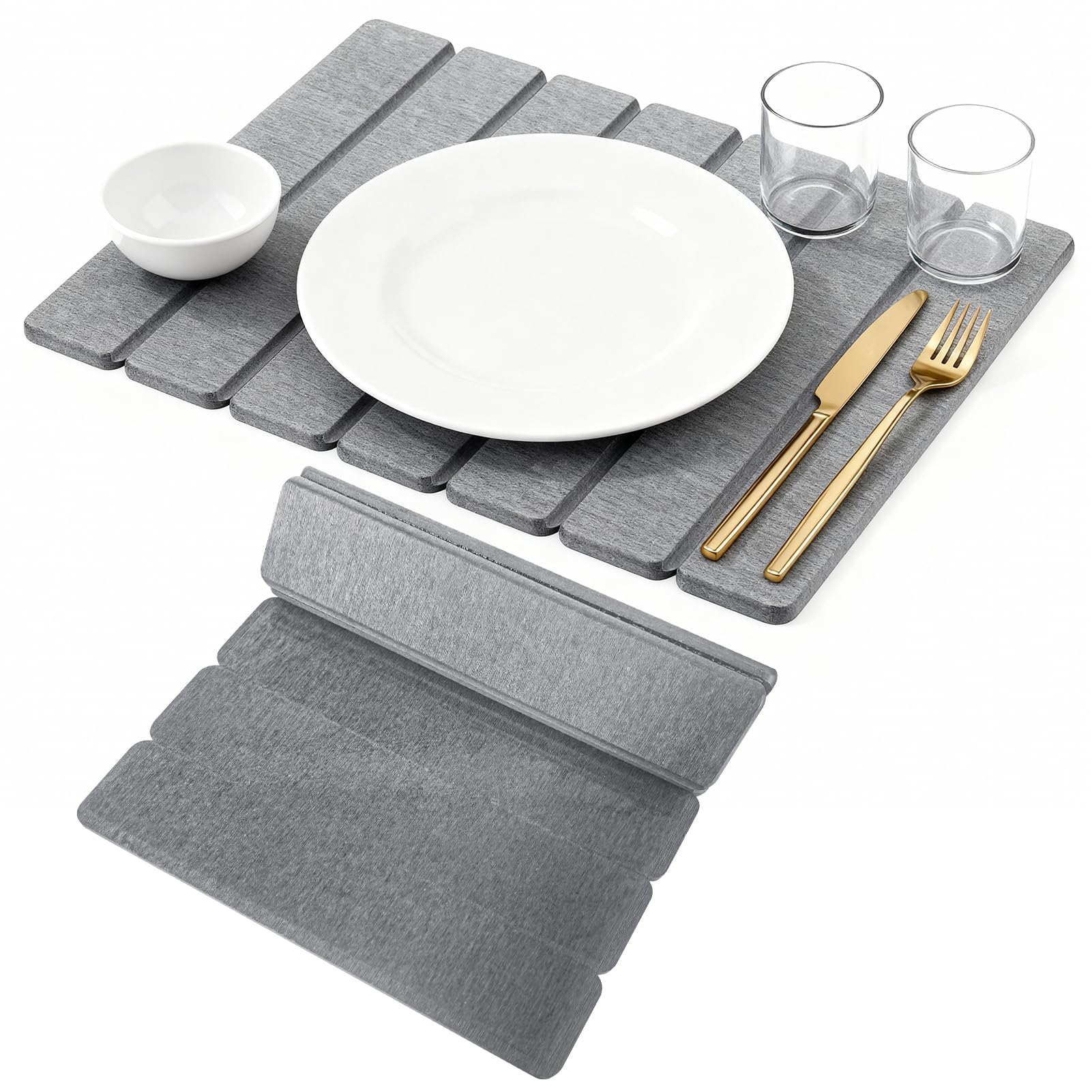 Tapis de séchage en pierre pour comptoir de cuisine ordonné et sans traces d'eau
