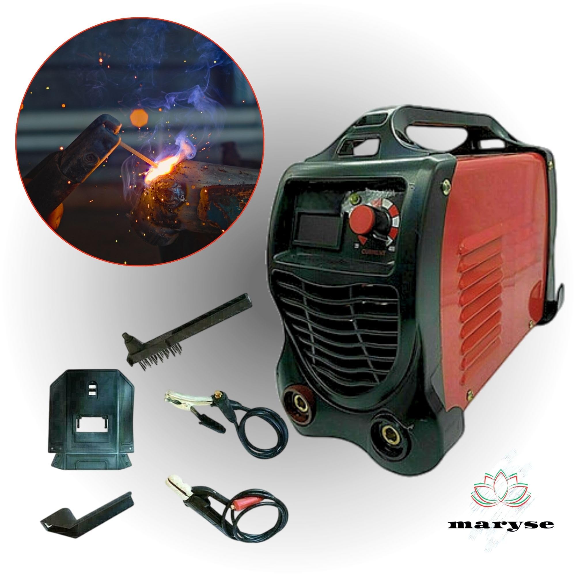 Saldatrice a Elettrodo Inverter 600A Regolabile Portatile con Valigetta