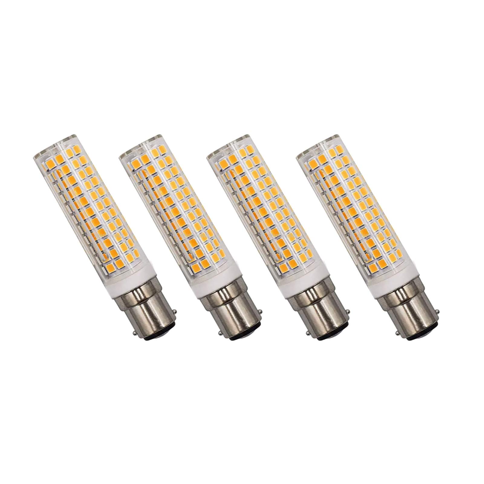 BA15D Lampadina in ceramica, 10 W Lampadine a mais LED a baionetta doppia Lampadina a candelabro lampadari Illuminazione armadi Luci armadi Proiettori, Confezione 4