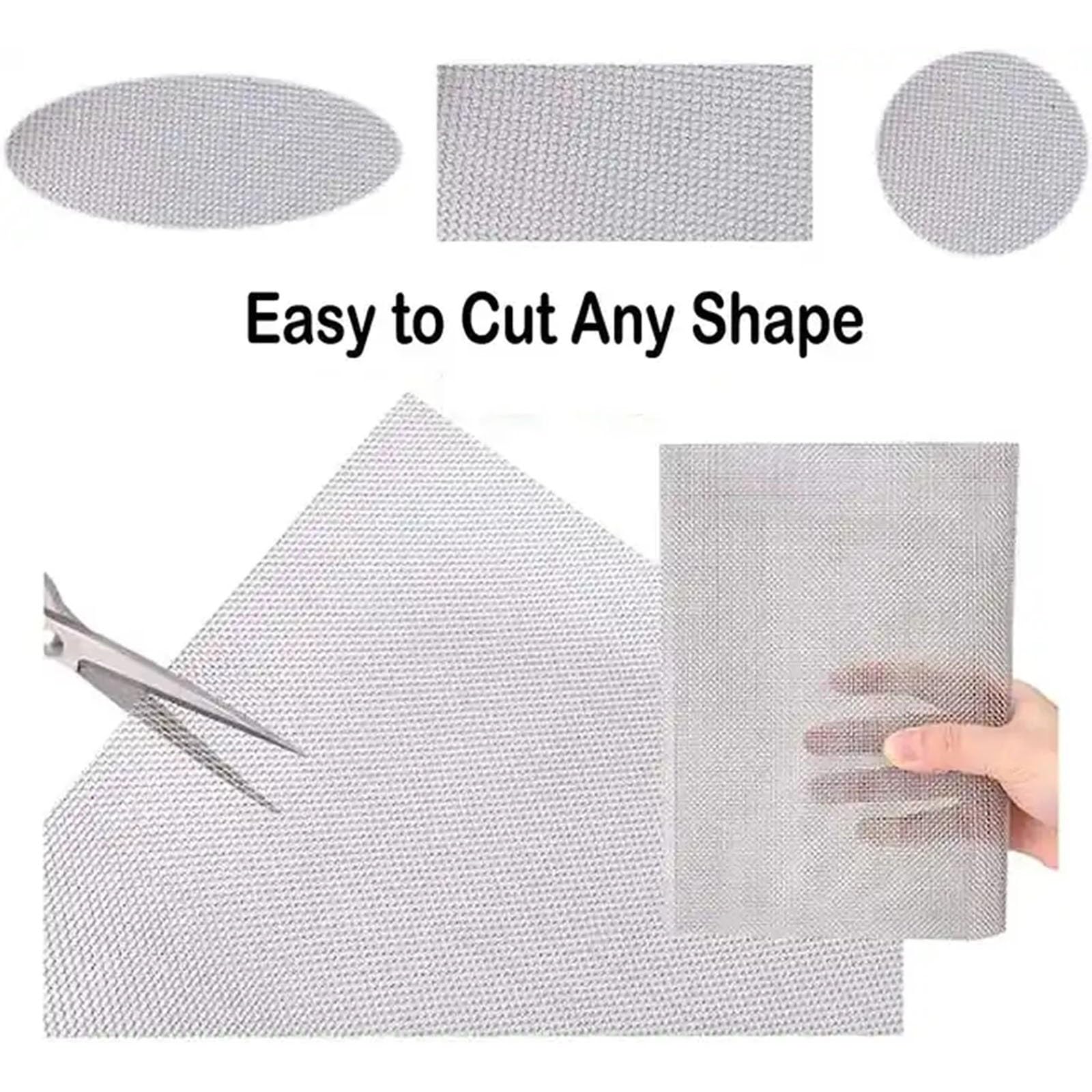 TGBHM Window Screen Roll 304 Stainless Steel Woven Wire Mesh The Entry of Rodents and Small Animals Homemade Screens for Home Use,0.8x2m