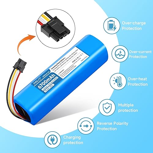 Miniatura 4 de Batería de repuesto de 6700mAh para Dreame D9, D9 Max, D9 Pro, F9, D10, D10s, D10 Plus, L10, L10, L10 Pro, L10 Pro Plus, RL55L, RLS5-BL0, RLS5-WH0,