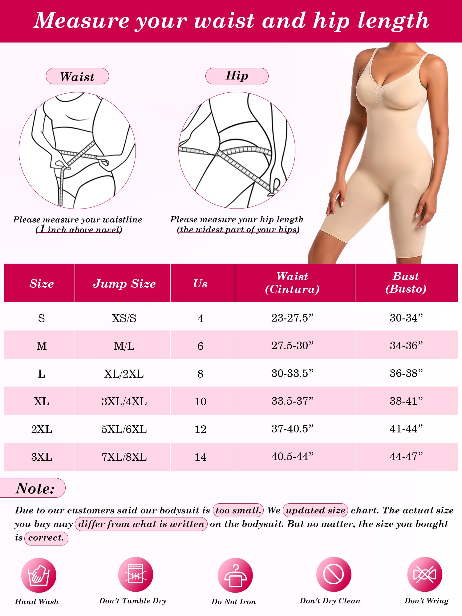Atbuty Body da donna, pantaloncini, controllo della pancia, senza cuciture, modellante per il corpo