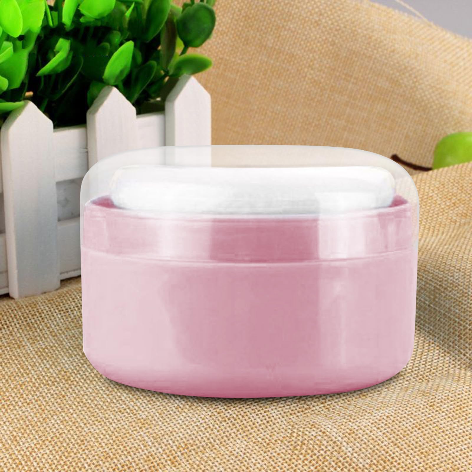 Boîte bouffante en poudre de talc avec applicateur, bébé après-bain poudre poudre poudre récipient de poudre pour les nouveau-nés et les tout-petits, parfait pour voyager