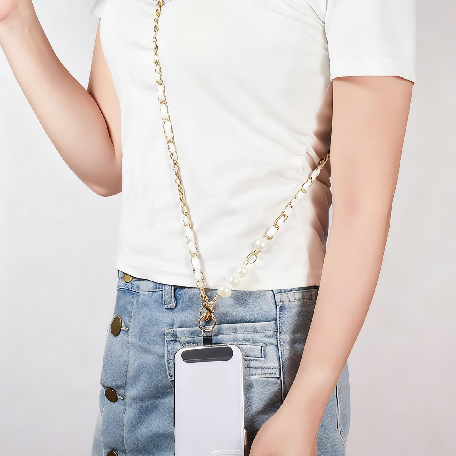 Smycz na telefon komórkowy – akcesoria do smartfona ze sztucznych koralików, pasek na szyję do telefonu komórkowego dla kobiet, stylowy pasek na rękę, modne akcesoria na imprezę,