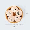Emotional Support Dumplings by Relatable, Peluches Abrazables y Juguetes, Juguetes Suaves y Peluches, Ideas de Regalo para Seres Queridos de Todas las Edades, Incluye 5 Peluches con Canasta 5