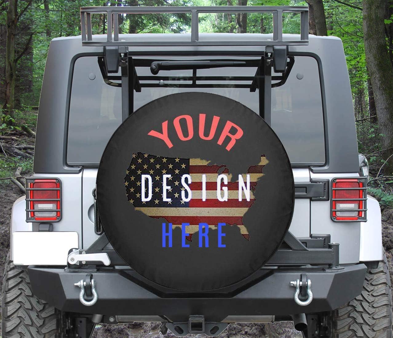 Custom Spare Tire Cover You Design Personalized Full Color fits SUV or Camper RV Accessories Size 35 Inch