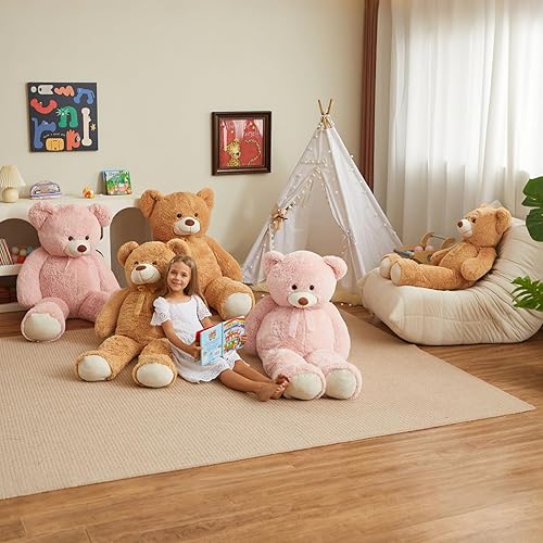 Miniatura 6 de HollyHOME Oso de Peluche Gigante de 5 Pies Oso de Peluche Grande Animal de Peluche Cumpleaños Día de San Valentín Peluche para Niños y Novia 60