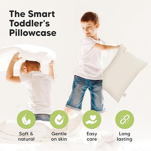 Miniatura 87 de KeaBabies Funda de almohada para niños pequeños de 13 x 18 pulgadas, funda de almohada de algodón orgánico para niños, niñas, funda de algodón suave