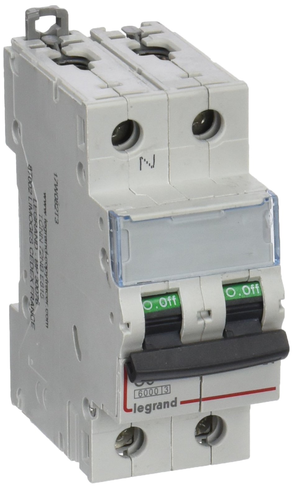 Magnetotérmico DX3 6/10 KA C P+N 6A para cuadros eléctricos