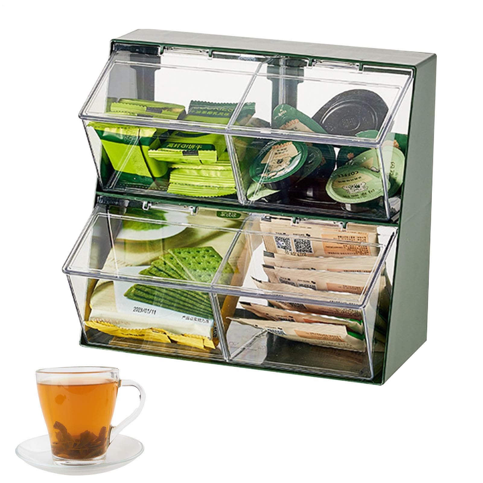 Organisateur de thé pour plan de travail et armoire de cuisine au style zen