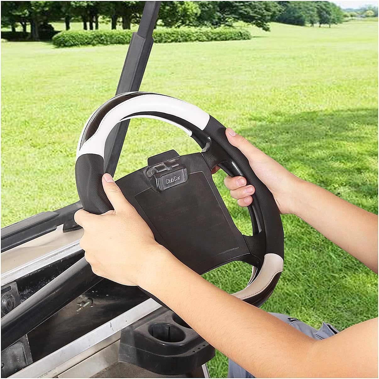 10L0L Golf Cart 14" Steering Wheel Cover for Club Car DS