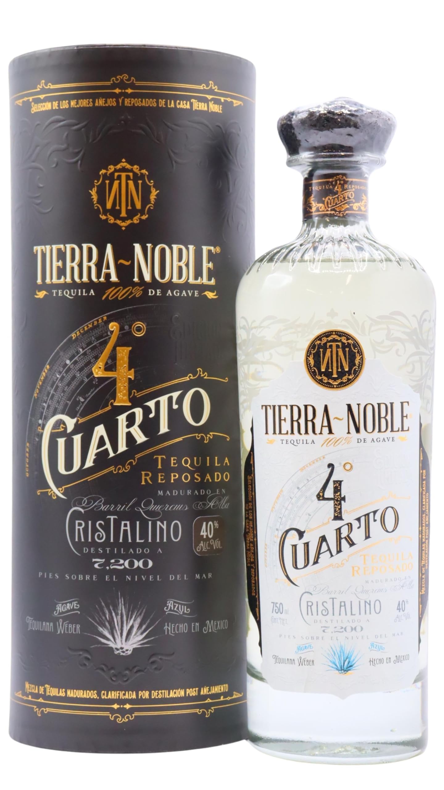 Tierra Noble - Reposado Cristalino Edition 4 Cuarto - Tequila 70cl 40% ABV