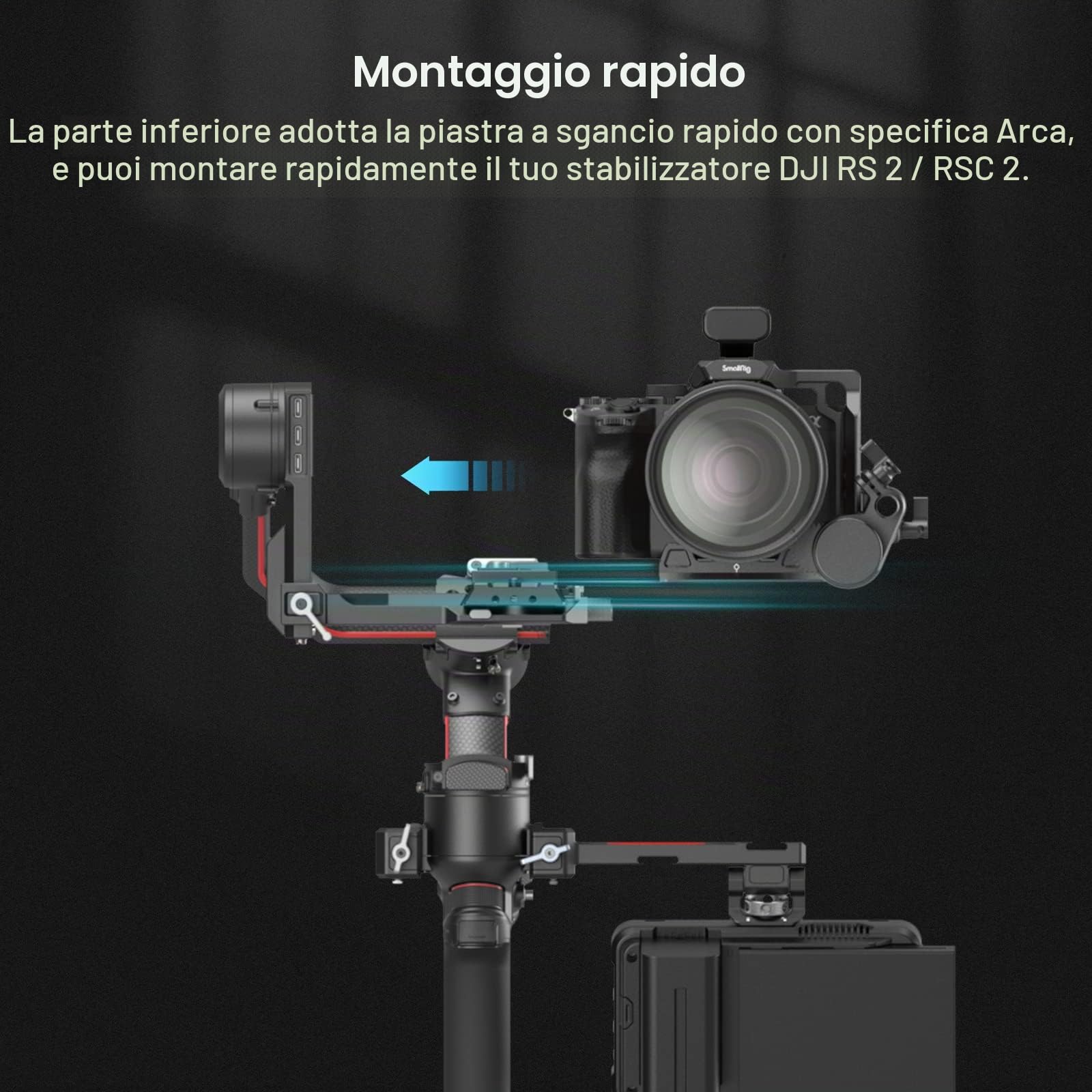 SMALLRIG Mezza Gabbia per Sony A7 IV A7S III A1 A7R IV A7R V- 3639