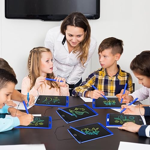 Miniatura 5 de Zhehao Tableta de escritura LCD de 32 piezas, tablero de garabatos, juguete electrónico de 8.5 pulgadas, tablero de garabatos colorido con pantalla
