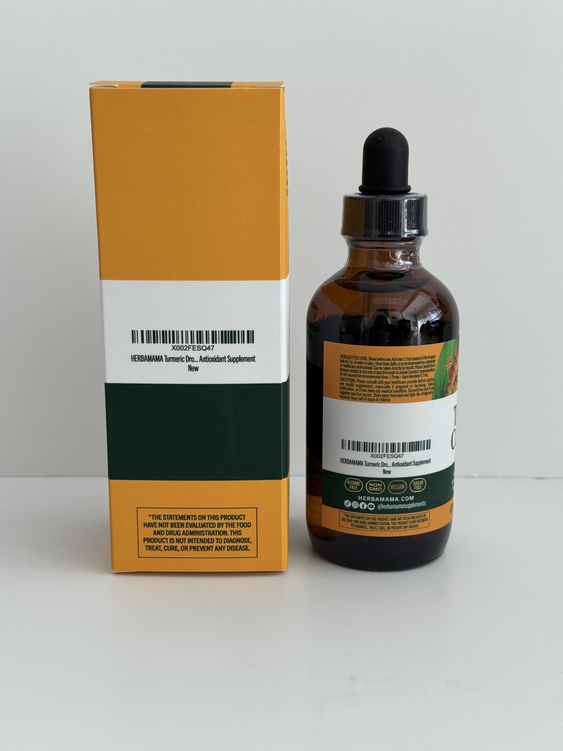 Turmeric Curcumin with Black Pepper Liquid Extract 16 FL OZ 1200mg | Curcuma Longa Root | Joint Support | Pain Relief | Liver Detox | Memory Support | Non-GMO