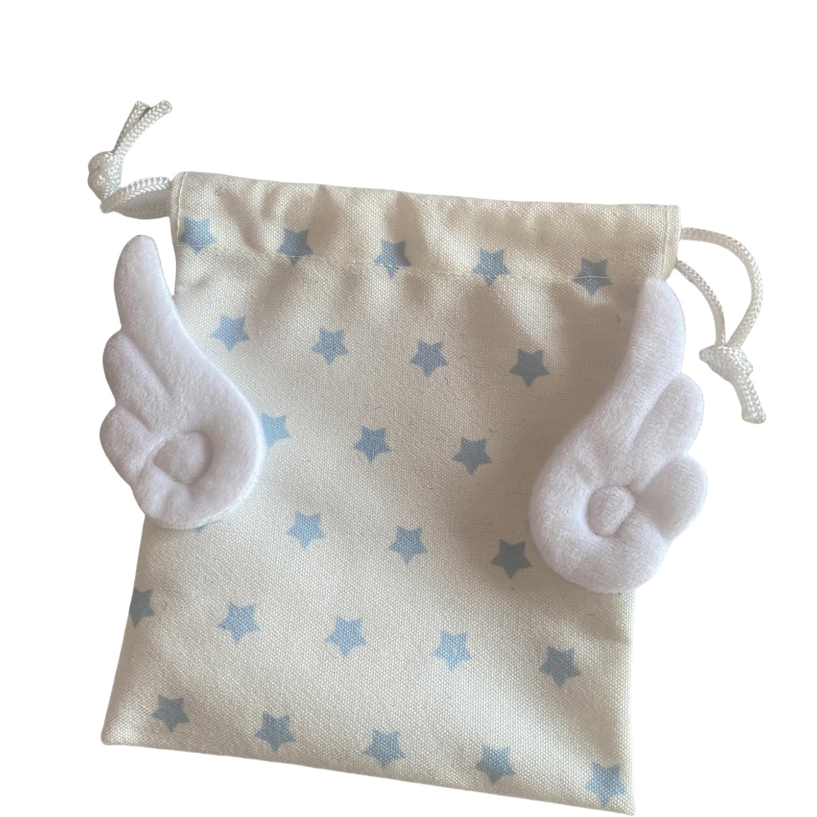 Xjdzineq Stylish Canvas Cosmetic Storage Holder Star Embroidery Drawstring Closure Bag Multipurpose Dustproof Makeup Organiser Portable Dustproof Makeup Holder