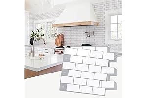 STICKGOO 10-Sheet Peel and Stick Backsplash: Easy Upgrade for Your Kitchen and Bathroom