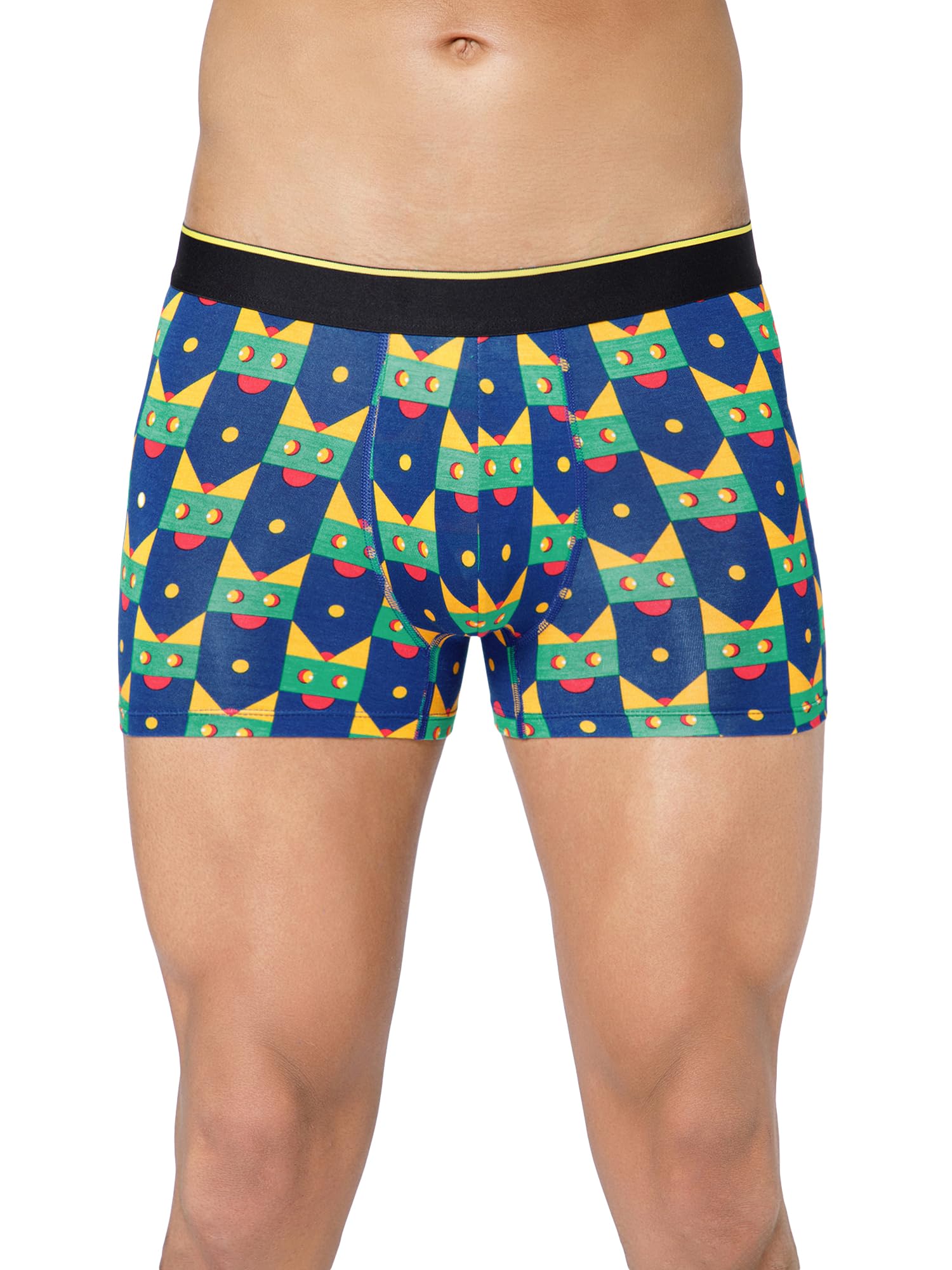 Bummer Printed Micro Modal Trunks Underwear for Men – Ultra Soft & Breathable, 3 Times Softer Than Cotton, Anti-Bacterial, Stretchable for Ultimate Comfort & Style, Pack of 1 (A Shark Tank Product)