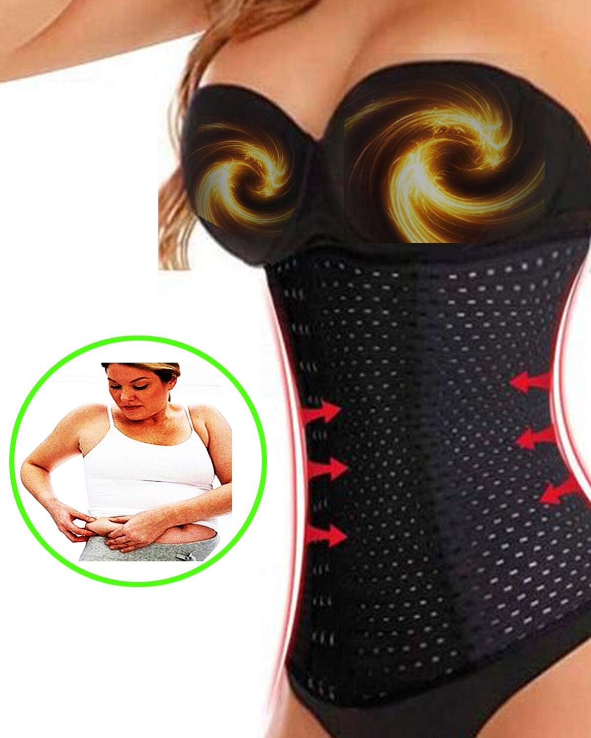 QUEEN FOREVER Waist Trainer Corset for Weight Loss Sport Body Shaper Tummy Control Fat Burner Belt Girdle Bodysuit