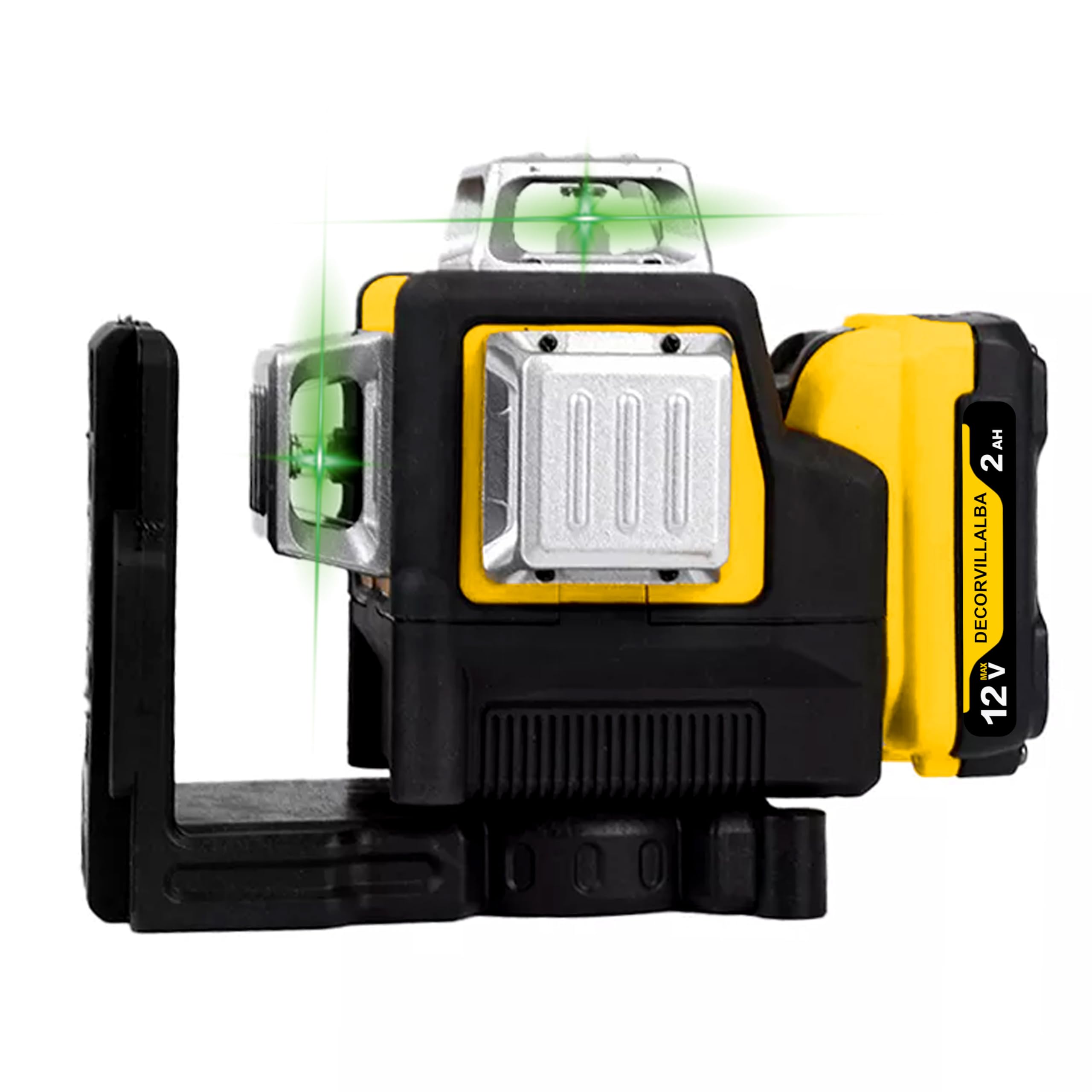 laser de 12 Líneas/Nivel Laser Autonivelante de batería de Litio recargable/Herramienta de Nivelación con Líneas Verde de Inclinación Horizontales Verticales