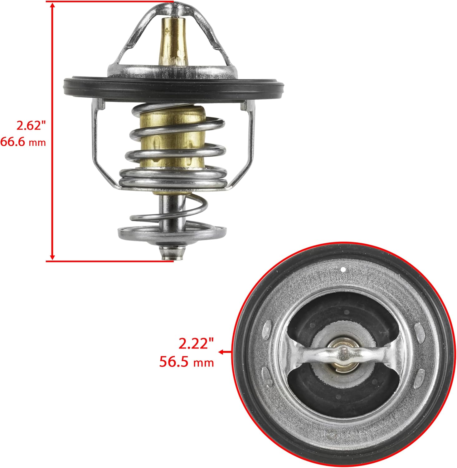 Caltric Thermostat with O-Ring Compatible with Polaris RZR Xp 4 1000 2014 2015 2016-2025/ RZR Xp 1000 2014 2015 2016-2025