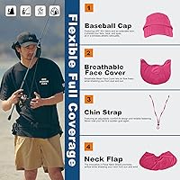 Vista 53 de Surblue Neck Face Flap Outdoor Cap UV Protection Sun Hats Fishing Hat Quick-Drying UPF50+