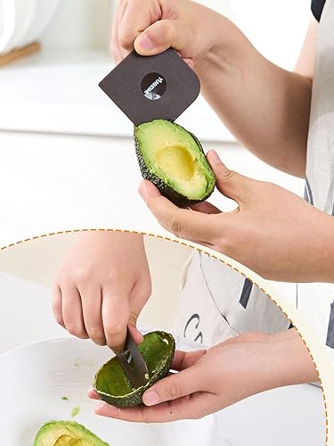 Miniatura 3 de Juego de 6 herramientas raspadoras de sartén, raspadores de plástico para sartenes, raspadores de platos antiarañazos para hierro fundido,