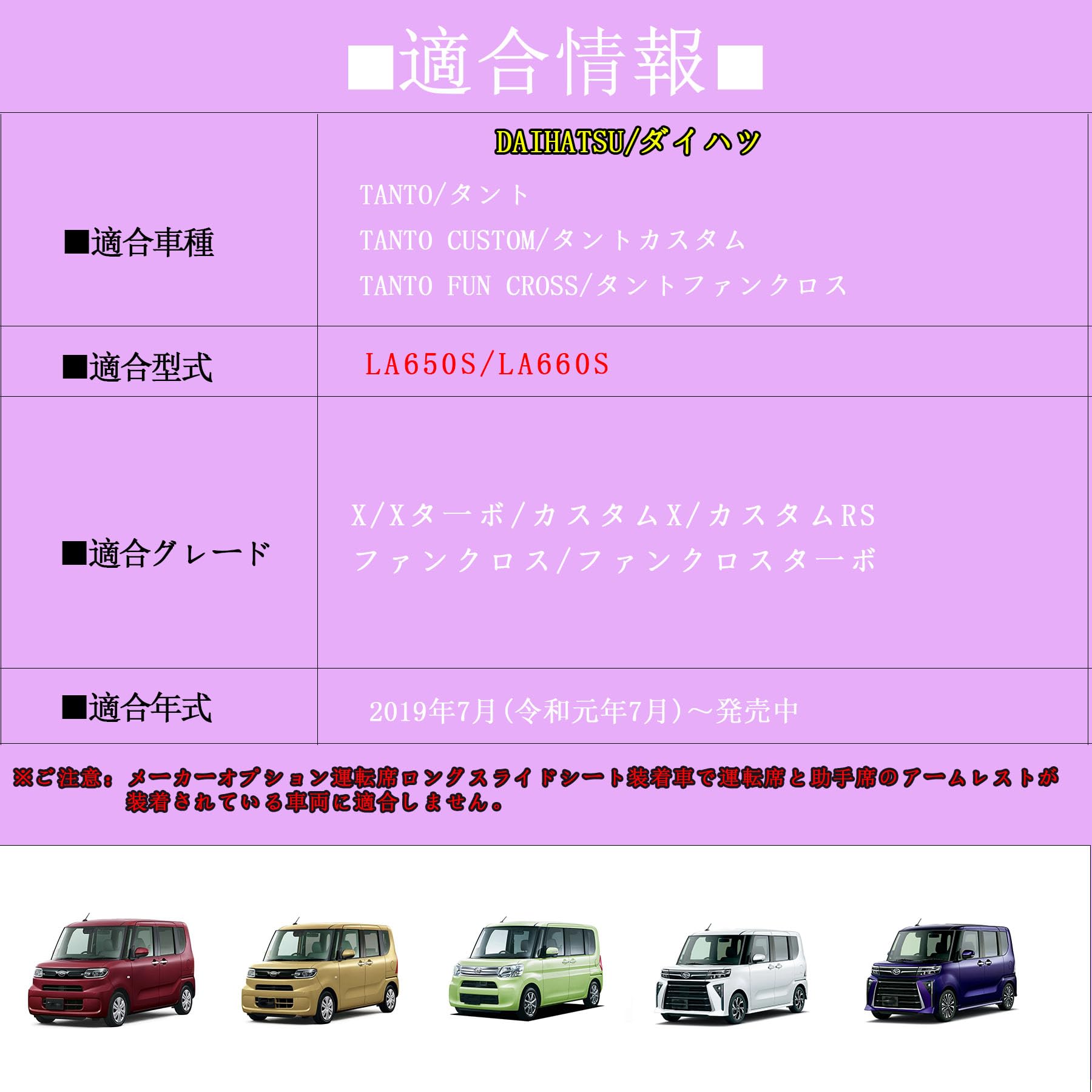 Amazon | Yotetat ダイハツ タント/タントカスタム専用コンソール 