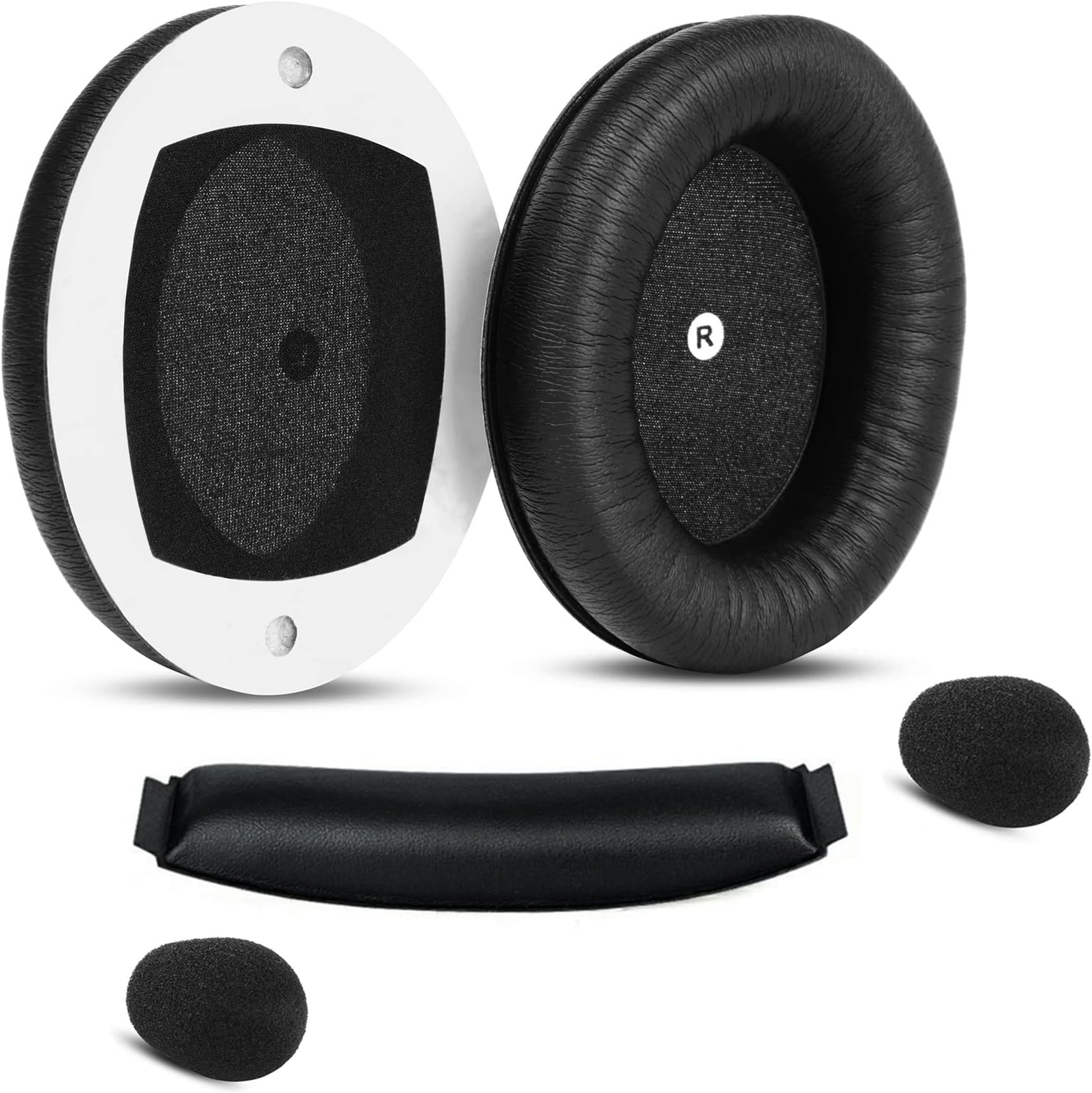 YunYiYi Ear Pads Ear Cushions Cover Compatible with Audeze Penrose X/Audeze Mobius/Audeze Penrose/HyperX Cloud Orbit S Gaming Headphone Padding Headband Memory Foam Parts (Set 4)