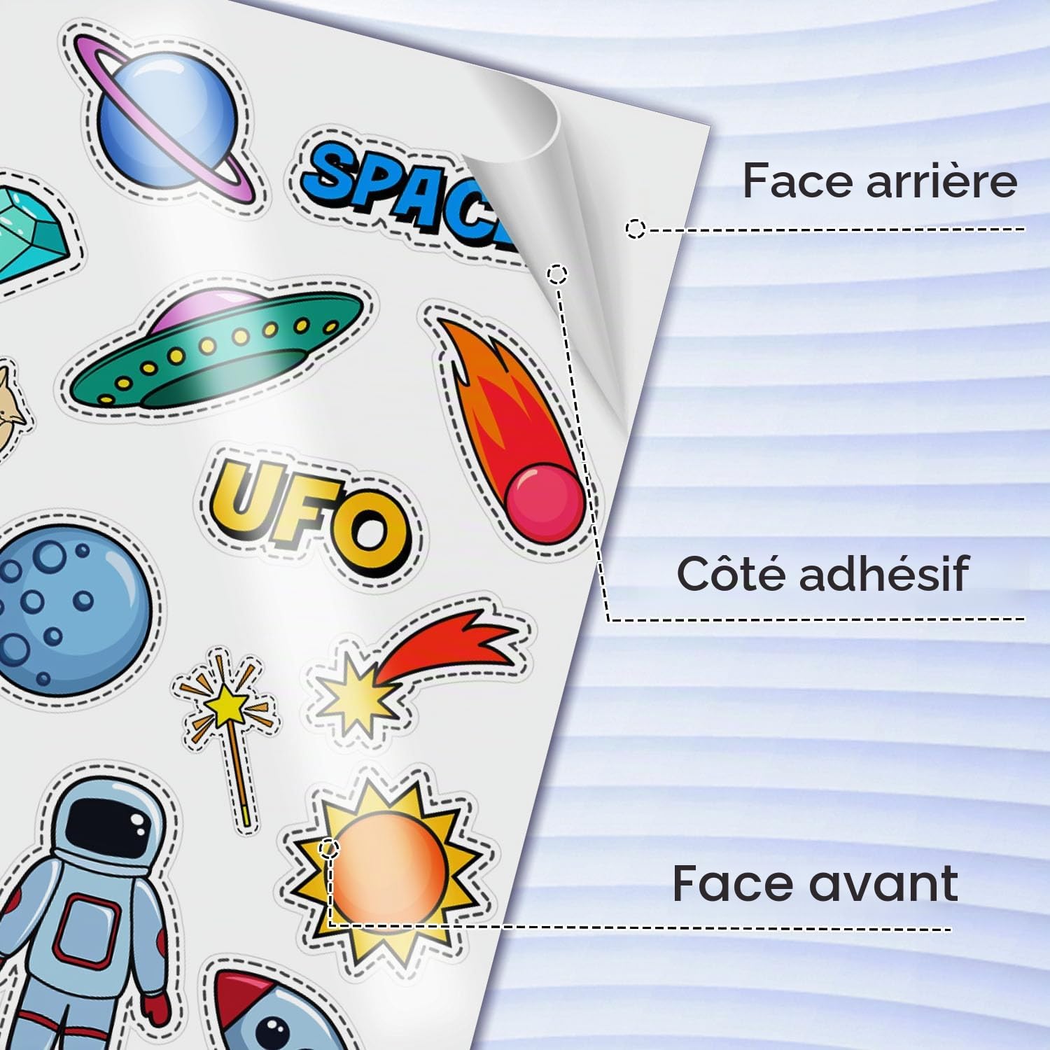 A-SUB Papier autocollant en vinyle imprimable imperméable de qualité supérieure blanc brillant, étiquettes autocollantes en vinyle pour imprimantes à jet d'encre, format A4, 100 feuilles