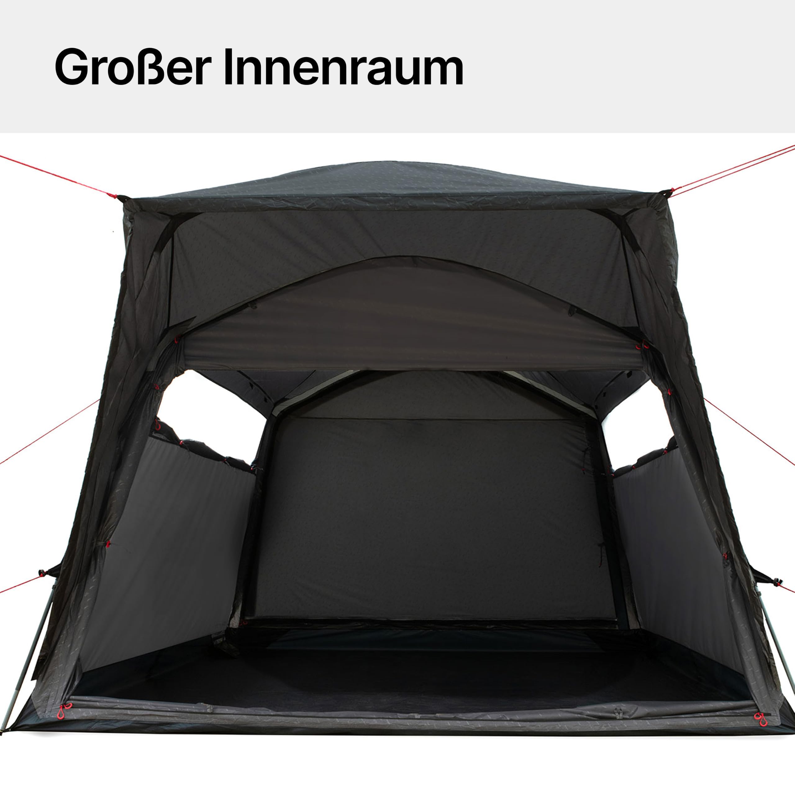 qeedo Busvorzelt freistehend, Heckzelt Van Autozelt Wohnmobil, Quick-Up Camping Zelt 320x320 cm, 4000 mm wasserdicht, Stehhöhe 220 cm, Vorzelt für Bus Camper bis 5 Personen qeedo Quick Motor Free