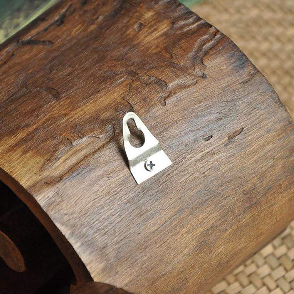 Toilettenpapierhalter aus Holz an der Wand, Seidenpapierhalter, Badezimmer Küchenrollenhalter Ständer,Braun