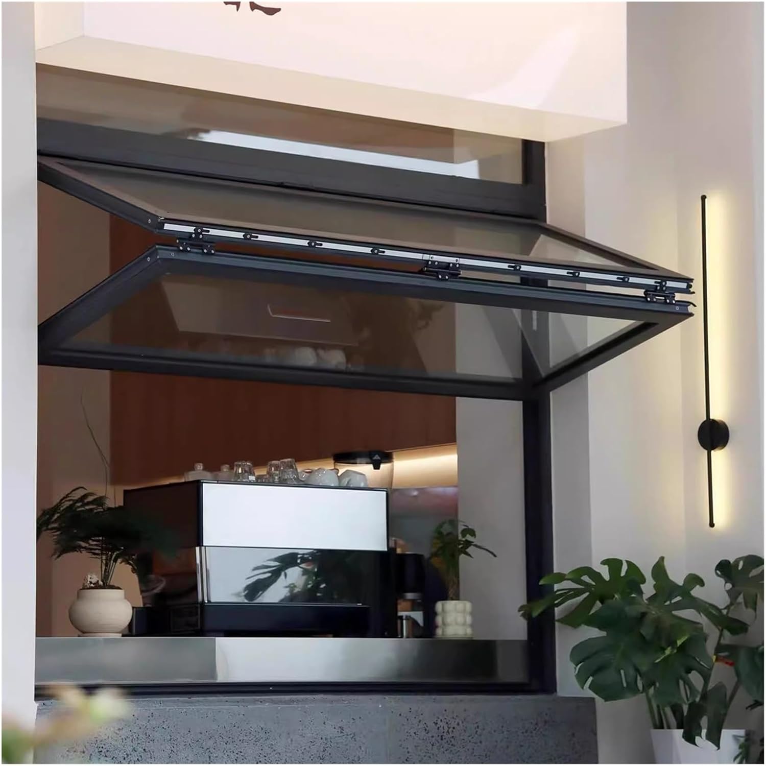 Concession Window Aluminum Alloy Food Truck Service with Horizontal Sliding Screen Windows,(Folding Window for Food Trucks, Concession Window for Playhouses, Food Truck Window with Good Sea